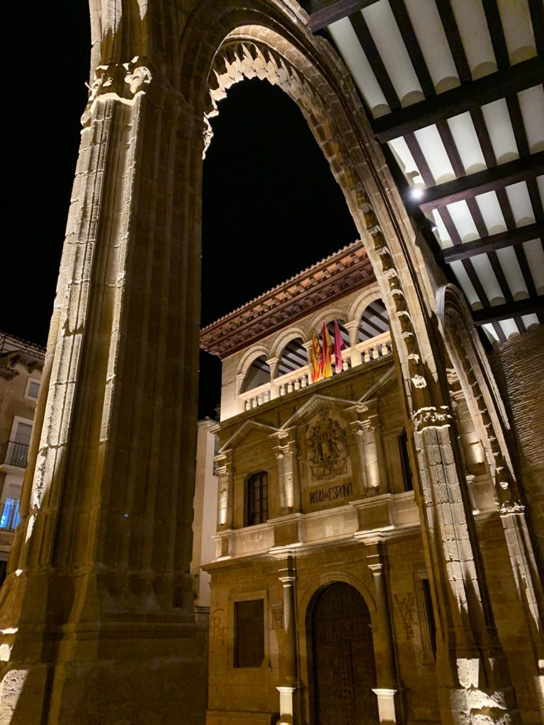 fachada ayuntamiento Alcañiz LED control DALI